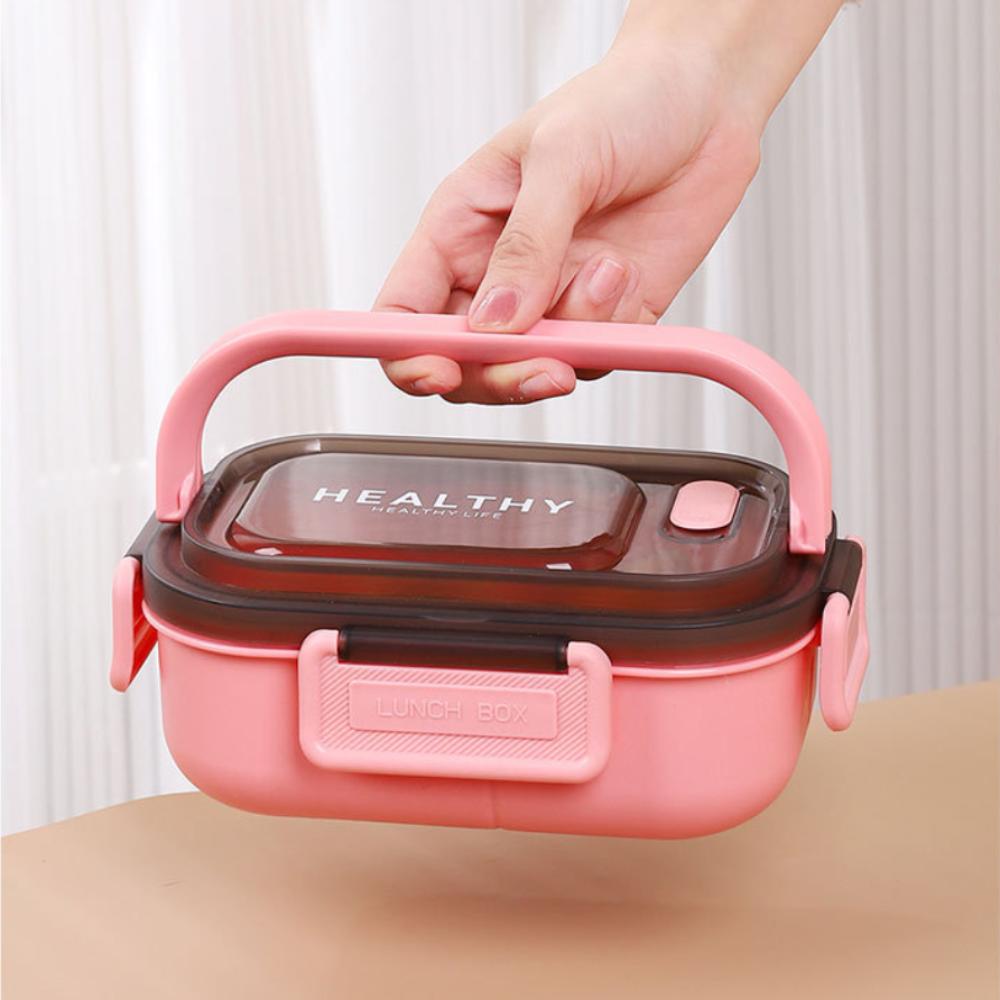 1200 мл портативные мультяшные коробки Bento с вилкой и ложкой микроволновая печь свежий салат фрукты ланч-бокс контейнеры для хранения еды для пикника