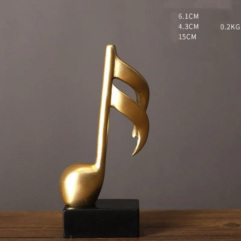 Декорация Модель Музыкальной Ноты из Смолы Гостиная Винный Шкаф ТВ-Тумба Украшение Офисного Стола Рукоделие Витрина Дисплей Декорации Сцены Принадлежности