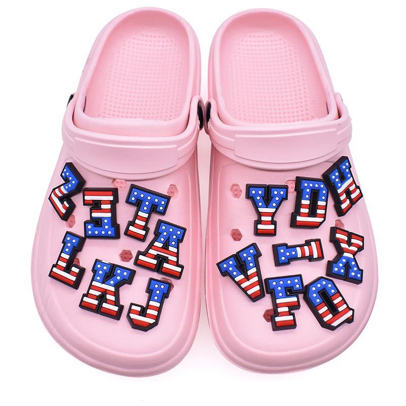 36 шт. подвесок в виде букв для сандалий-сабо, украшения для обуви - цифры от 0 до 9, буквы алфавита от AZ