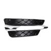 L/R Для Mercedes For Benz C-Class W204 2012-2014 Передний бампер Решетка ДХО Накладка Серебристое покрытие Кожухи фар Декор