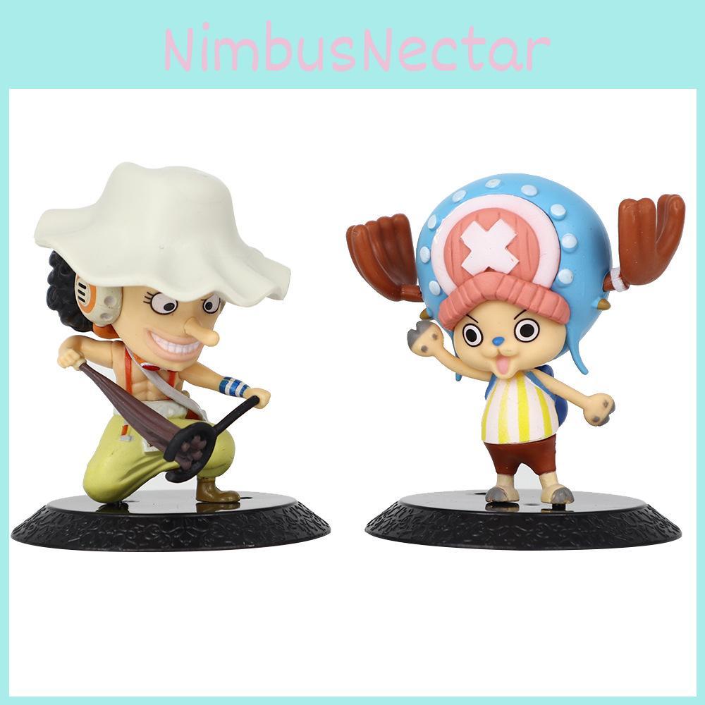 Adorable One Piece Anime Model Toys Featuring Luffy Zoro Nami Great For Party Decorations And Gifts