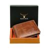 Tan Crunch Leather Wallet for Men