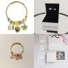 Женский модный браслет из нержавеющей стали в форме сердца со сверкающими акцентами