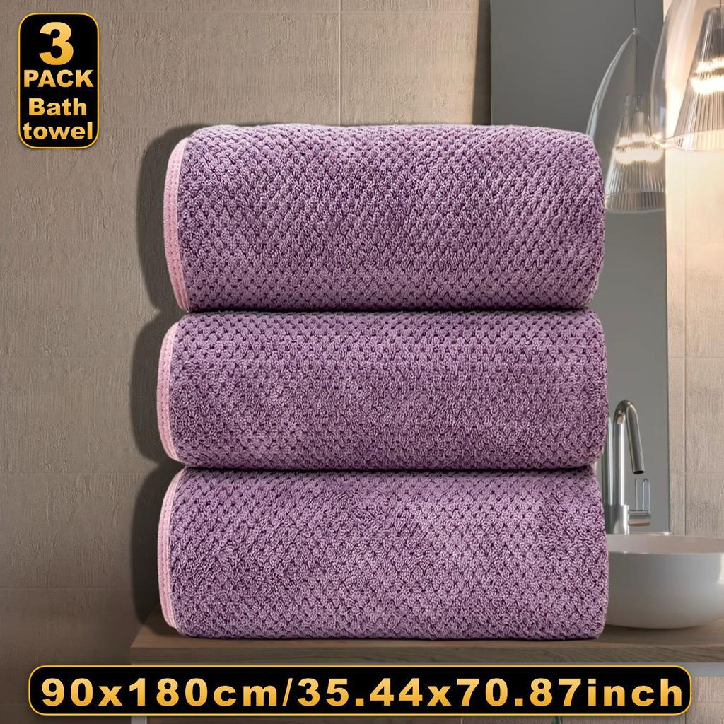 Осенне-зимний коралловый бархатный большой банный комплект из трех комплектов взрослых банных полотенец теплые и удобные тканые полотенца для дома и повседневной носки