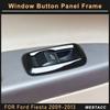 4 шт. ABS хромированный переключатель окна автомобиля, кнопка подъема, панель, наклейка, декоративная накладка для Ford Fiesta MK7 2009-2013