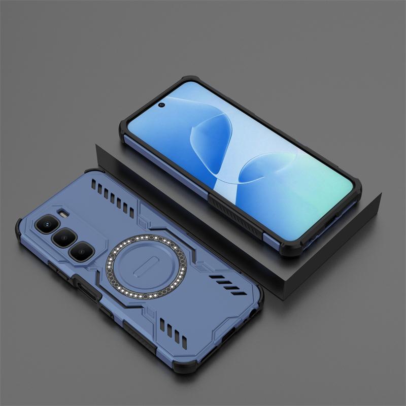 For Infinix Hot 60 Case For Infinix Hot 60 Anti-knock Magnetic Adsorption Wireless Charge Cover For Infinix Hot 60 Case 6.7 Inch