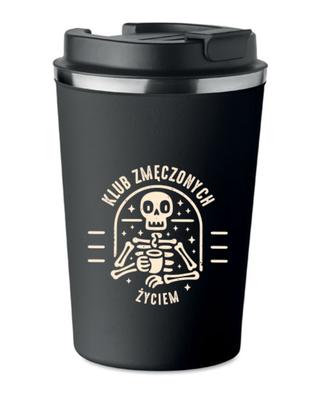 Kubek Termiczny Premium Z Nadrukiem Klub Zmęczonych Życiem 350ml Kt_060