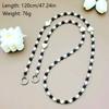 Hanging Decoration Wallet Necklace Chain Pearl Love Bead Phone Anti Loss Lanyard  Phone