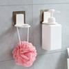 Bathroom Shower Gel Liquid Shampoo Bottle Holder Plastic Wall Mount Rack Hanger