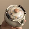Seawater Jiangya Ru Kiln Ceramic Brewing Teapot Household High-end Hand Grab Pot Single Pot Open Film Can Raise Light Luxury Kung Fu Tea Set