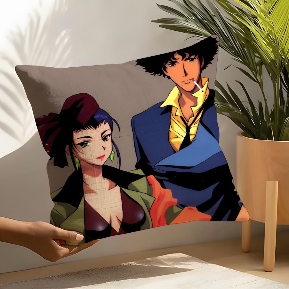 Cowboy Bebop Pillow Case Linen Cushion Covers For Decorative Sofa Home Pillows Case Car Chair Pillows Cases