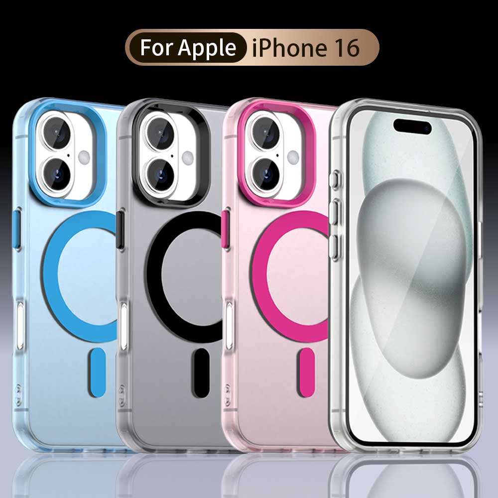 2024 Хардкорная защита: Конфетного цвета магнитная задняя панель для iPhone 16 Pro Max 16 PRO серии MagSafe противоударный ультратонкий чехол