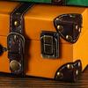 Элегантный винтажный сундук для хранения с деревянным усилением и эргономичными ручками для переноски Современный классический storage trunk