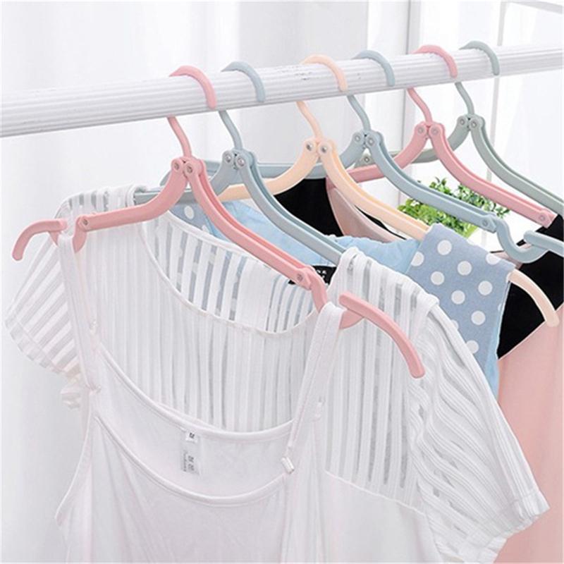 Fashion Creative Travel Portable Foldable Clothes Hanger for Outdoor Travel Simple Clothes Hanger