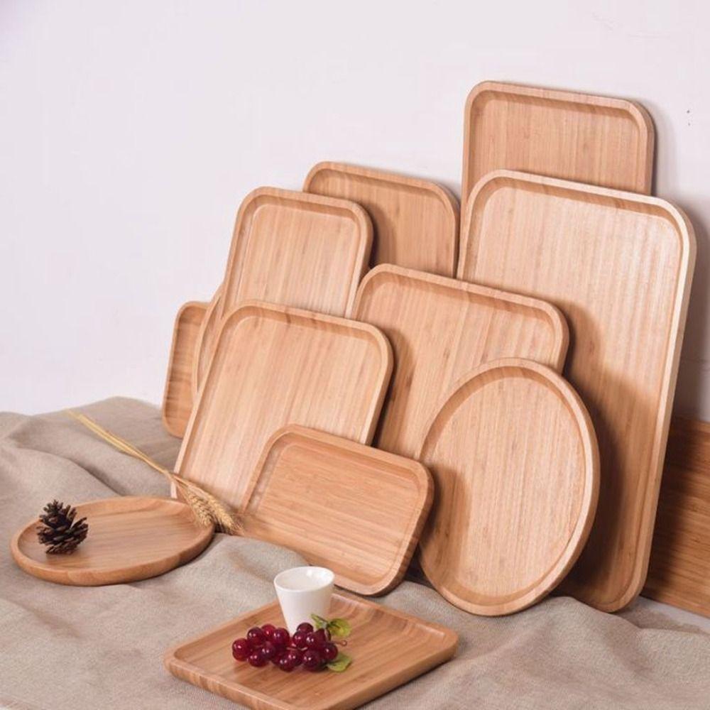 Storage Pallet Round Fruit Plate Tableware Dessert Dinner Plate Serving Tray Tea Tray Candy Holder