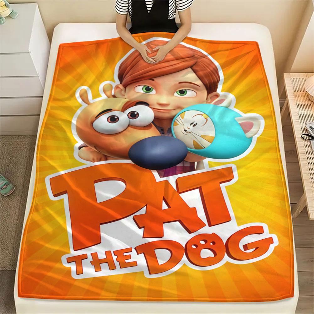 1PC Pat the Dog Blanket, High quality Comfortable for All Seasons, Home Decor, Warmth and Comfort