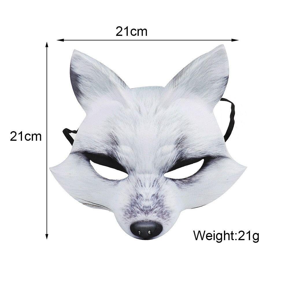 Animal Cosplay Mask EVA Half Face Cover Sexy Fox Mask Halloween
