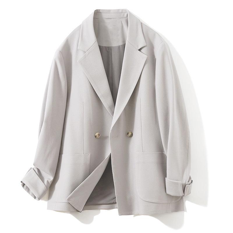 Мужской высококачественный свободный пиджак в корейском стиле — красивый, стильный, зрелый дизайн для весны и лета