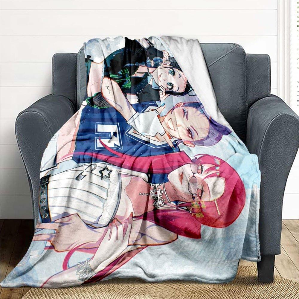"Class of 2020 Graduation Gift: Anime Girl Group Poster"Blanket Lightweight Flannel Throw Blanket for Sofa, Bed, Travel, Camping, Livingroom