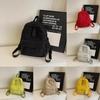 Color Stripes Solid Corduroy Backpack School Travel Functional Inner Pocket