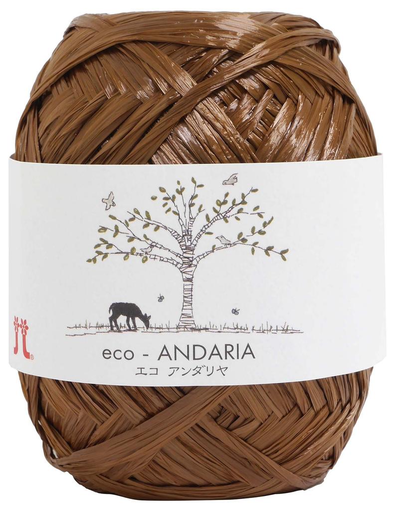 Hamanaka Eco Andaria Medium Набор 0200 Ремесло, Толщина, Цвет. 15, Коричневый, 40 г, Прибл.. 80м, 5,
