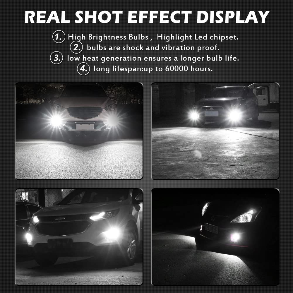 KATUR PSX24W светодиодные противотуманные фары макс. 80 Вт высокая светоотдача 2000 люмен 6500 К ксеноновый белый 12 В-24 В (Набор из 2)