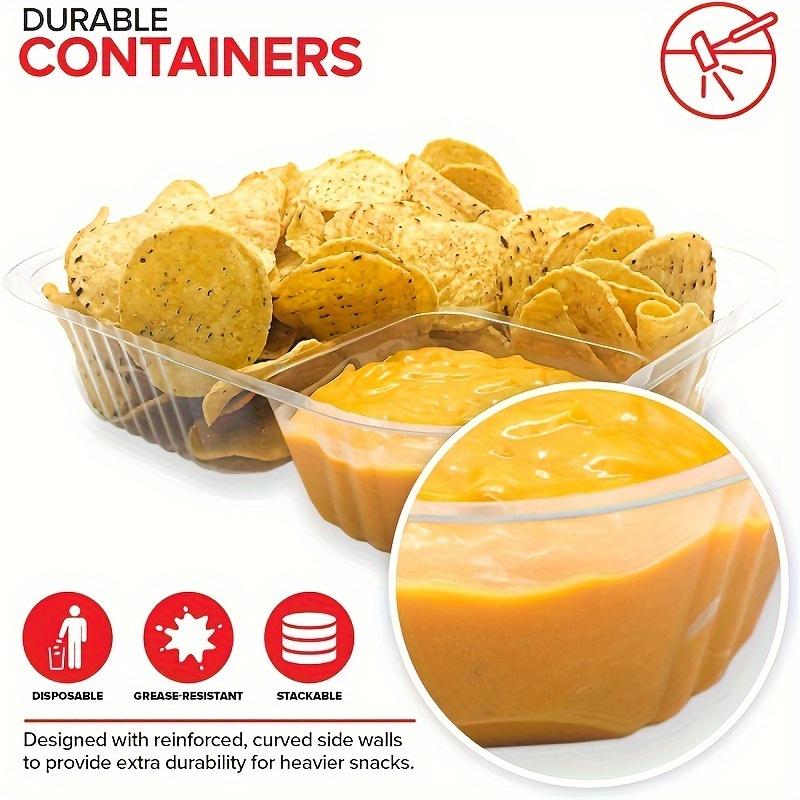 100pcs 12oz Disposable Nacho Trays Perfect for Cheese Dip Snacks Parties Convenient Durable Food Boats for Concession Stands Movie Nights & Carnivals