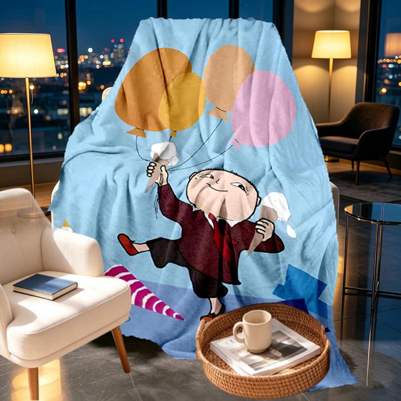 Alfons Aberg Print Blanket - Soft & Comfortable, for Bedroom, Travel, Sofa, Home Decoration - Birthday Christmas Gift for Friend
