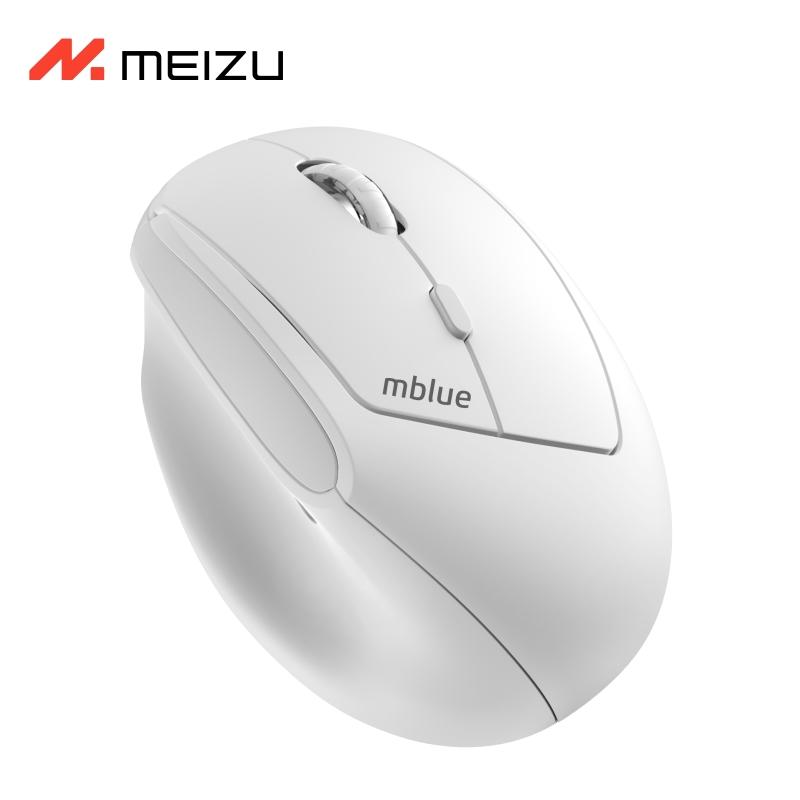 MEIZU mblue M206 Pro 2.4G беспроводная мышь вертикальная бесшумная мышь 4000DPI 580mAh мышь для MacBook для Windows белая