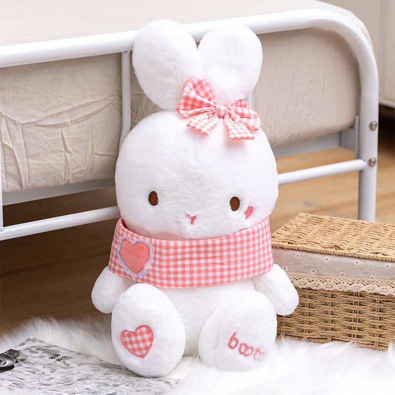 Rabbit Charming Plush Cushion Toy With Short Plush Material Ideal For Gifts Collectibles And