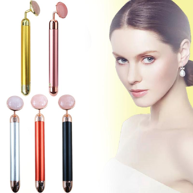 Премиальный электрический нефритовый бьюти-роллер с вибрационной функцией для ухода за лицом и расслабления