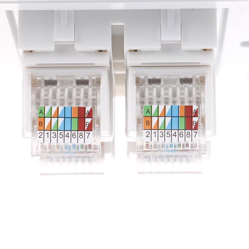 86-типовая компьютерная панель розеток сетевого модуля Cat5E Rj45, интерфейсная розетка