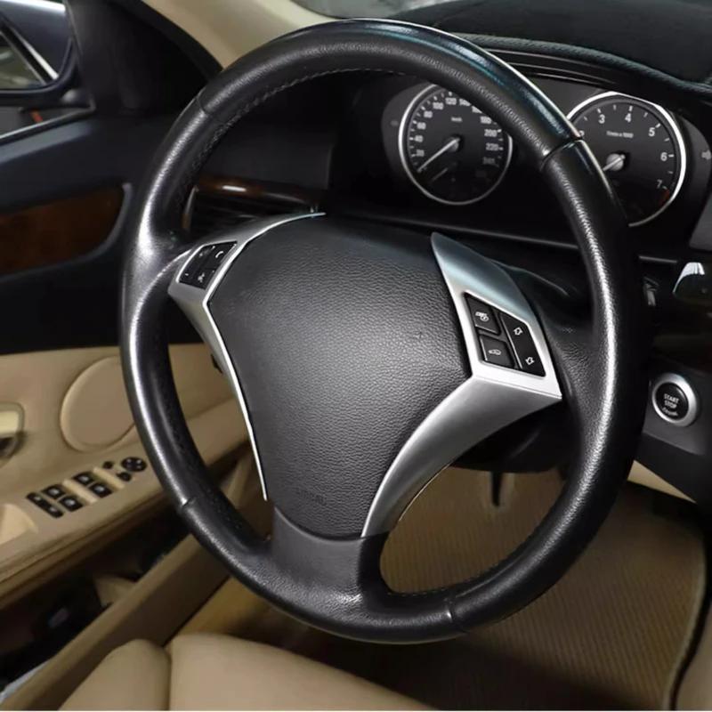 Steering Wheel Sequin Modified Interior For BMW 5 Series E60 2003-2007 Steering Wheel Button Sequin Frame Interior Accessories