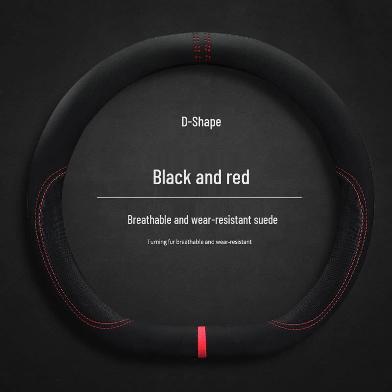 Universal Non-Slip Sweat-Absorbing Breathable Steering Wheel Cover for All Seasons, Men & Women