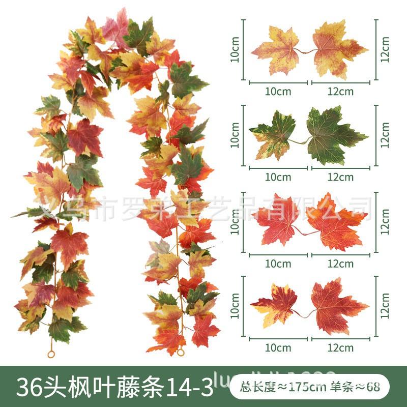 Artificial Maple Vine Decor Festival Thanksgiving Halloween Wedding Home Photography
