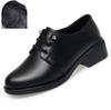Мода GKTINOO 2025 Весна Осень Туфли из Натуральной Кожи Женские Туфли-Лодочки Британская Мягкая Подошва Плюс Бархат Теплые Черные Туфли Средний Каблук