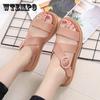 New Plastic Sandals Female Summer Thick Bottom Non-slip Waterproof Rubber Shoes Flat Bottom