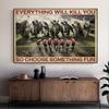 Inspirational Quote Canvas Painting Rugby Rhino Funny Poster and Prints Wall Art Pictures for Living Room Home Decor No Frame