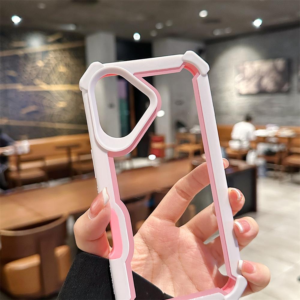 For iPhone 17 Case Clear Detachable 2 in 1 Shockproof TPU+PC Phone Back Cover