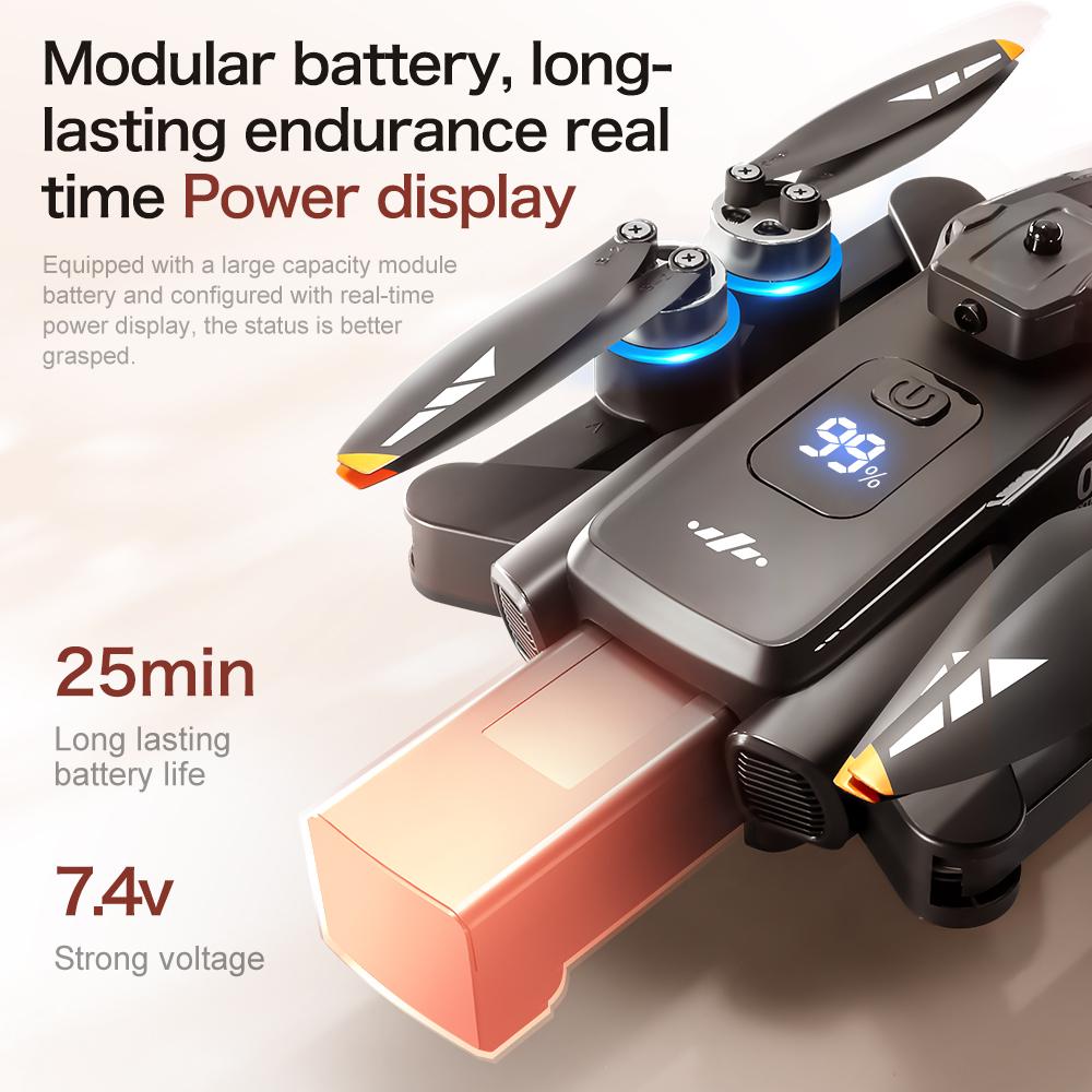 2025 New LYZRC XT808 Drone Screen Display 8K Professional HD Dual Camera 5G Optical Flow GPS Brushless Motor Folding RC Quadcopter Toy