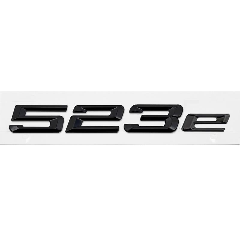 ABS Car Rear Trunk Letters Logo Badge Emblem Sticker For BMW 5 Series 520e 525e 528e 530e 535e 540e 550e E39 E60 E61 F10 F11 G30