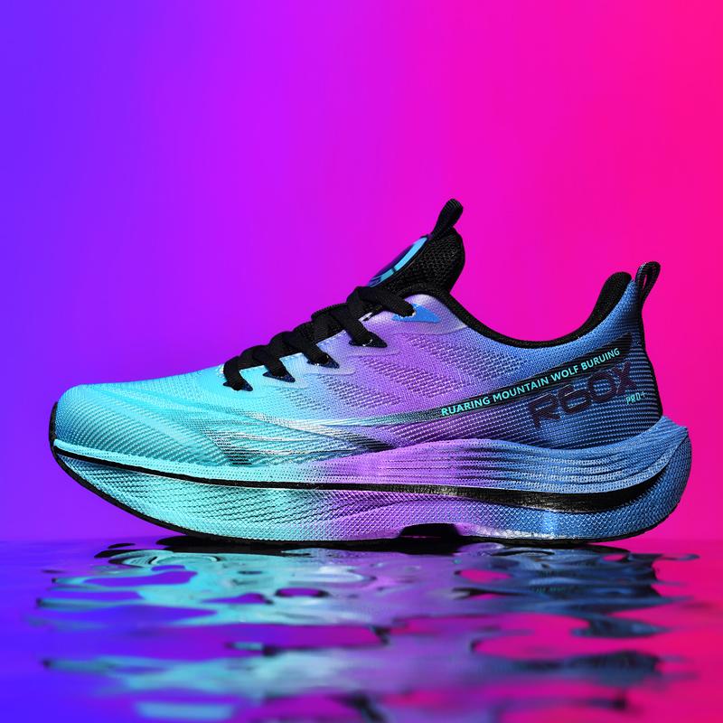 Men Casual Sports Running Shoes Carbon Board Marathon Training Breathable Women's Jogging Athletic Nonskid Walking Sneakers