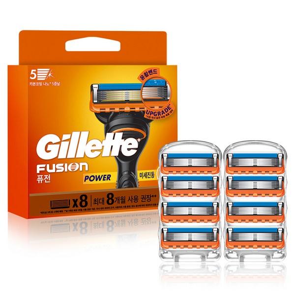 Лезвие бритвы Gillette 2024 Fusion Power, корейское лезвие бритвы