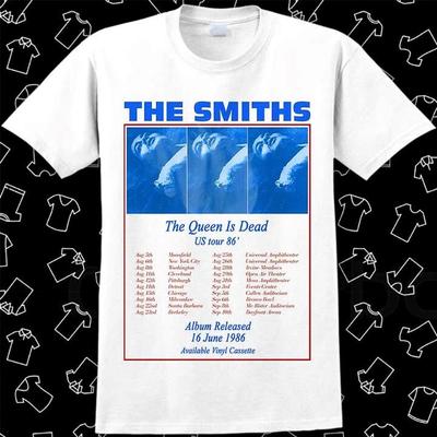 The Smiths US Tour 86 Queen Is Dead Футболка Мем Подарок Забавная Футболка Винтажный Стиль 548