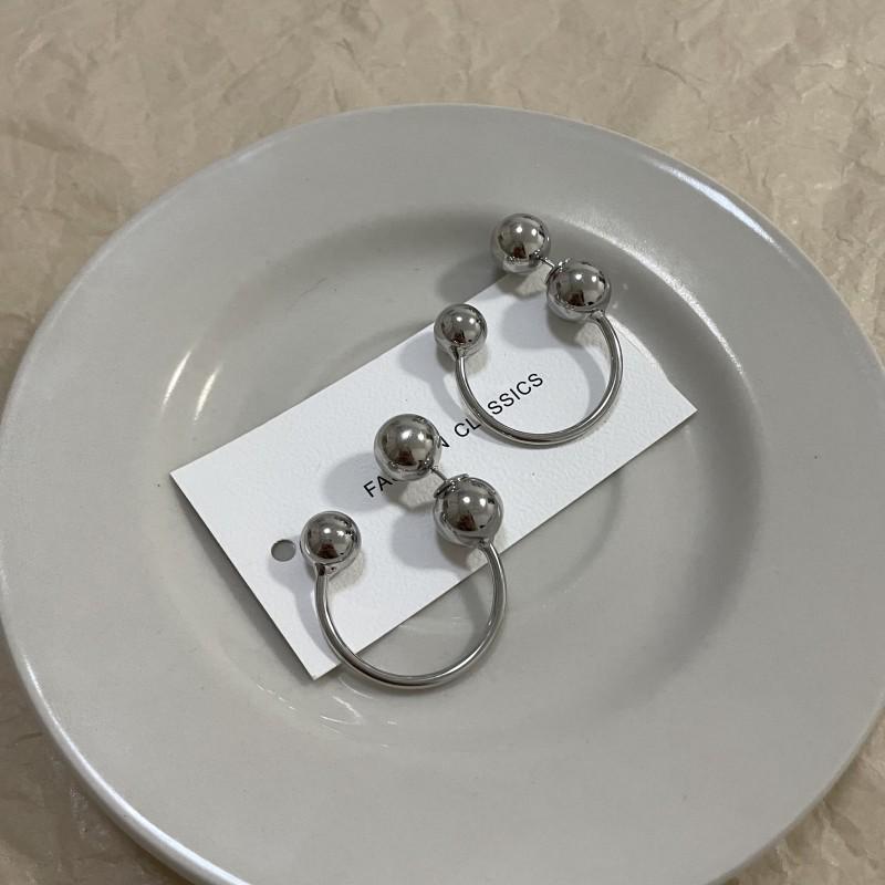 Французские ретро серьги с металлическими бусинами: Трендовый, Стильный и Модный Дизайн