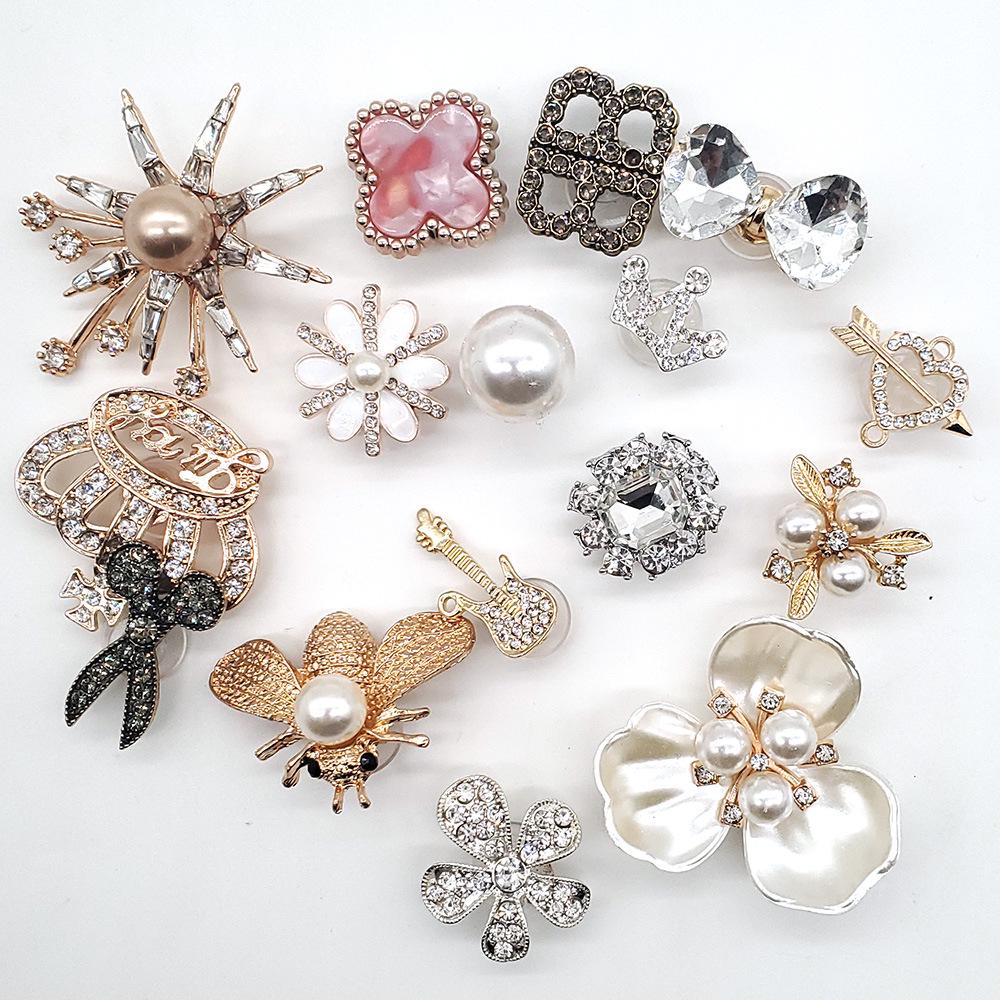 Diamond Jewelry Shoe Flower Buckles: Decorative Accessories for Shoes