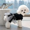 Breathable Apparel for All Seasons Dog Lace Mesh Fluffy Dress, Cute Princess Dress with Bow And Rhinestone, Soft Fabric Dresses Small Pets Elegant Pet