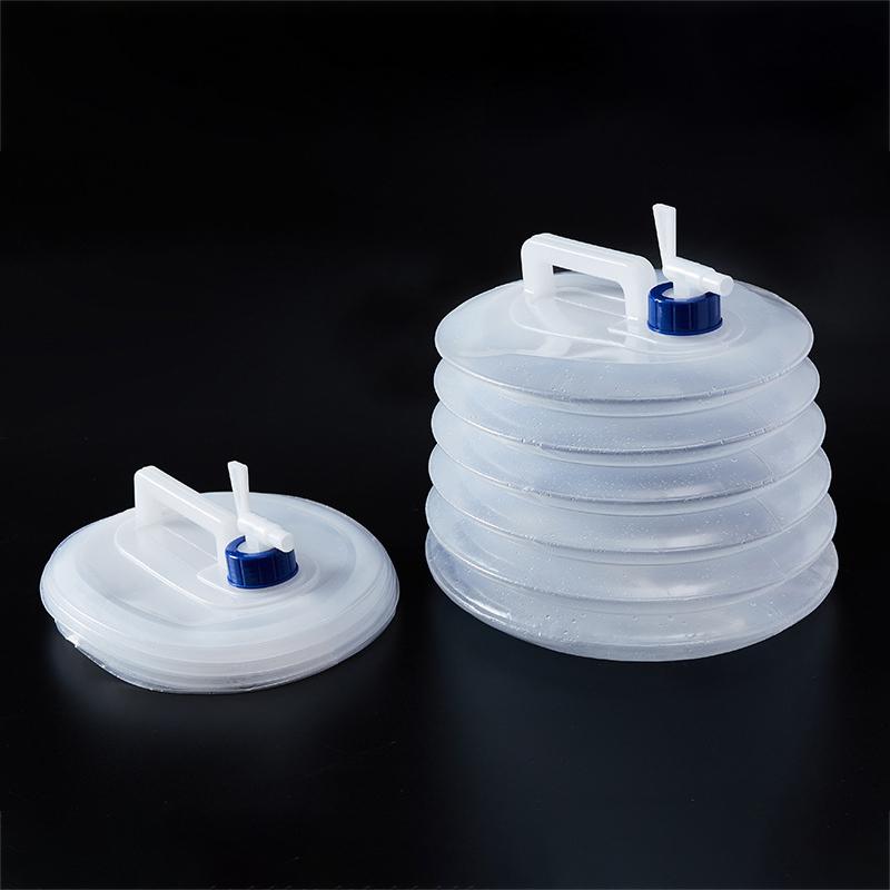 Складной мешок для воды из полиэтилена, выдвижное ведро, складной мешок для воды на открытом воздухе, портативный бак для воды для вождения, контейнер для крана, автомобиля, кемпинга