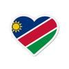 Aimant Coeur Drapeau Namibie - Multicolore - 9 Cm - 50 Pièces - Résine Synthétique - Mixte