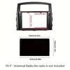 9 Inch Car Radio Fascia for Mitsubishi Pajero 4/Shogun/Montero 2007+ Auto Stereo Install Dash Panel Frame Kit Mount